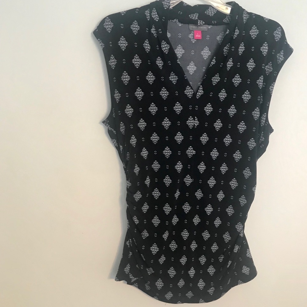 Vince Camuto Ruched Sleeveless Blouse